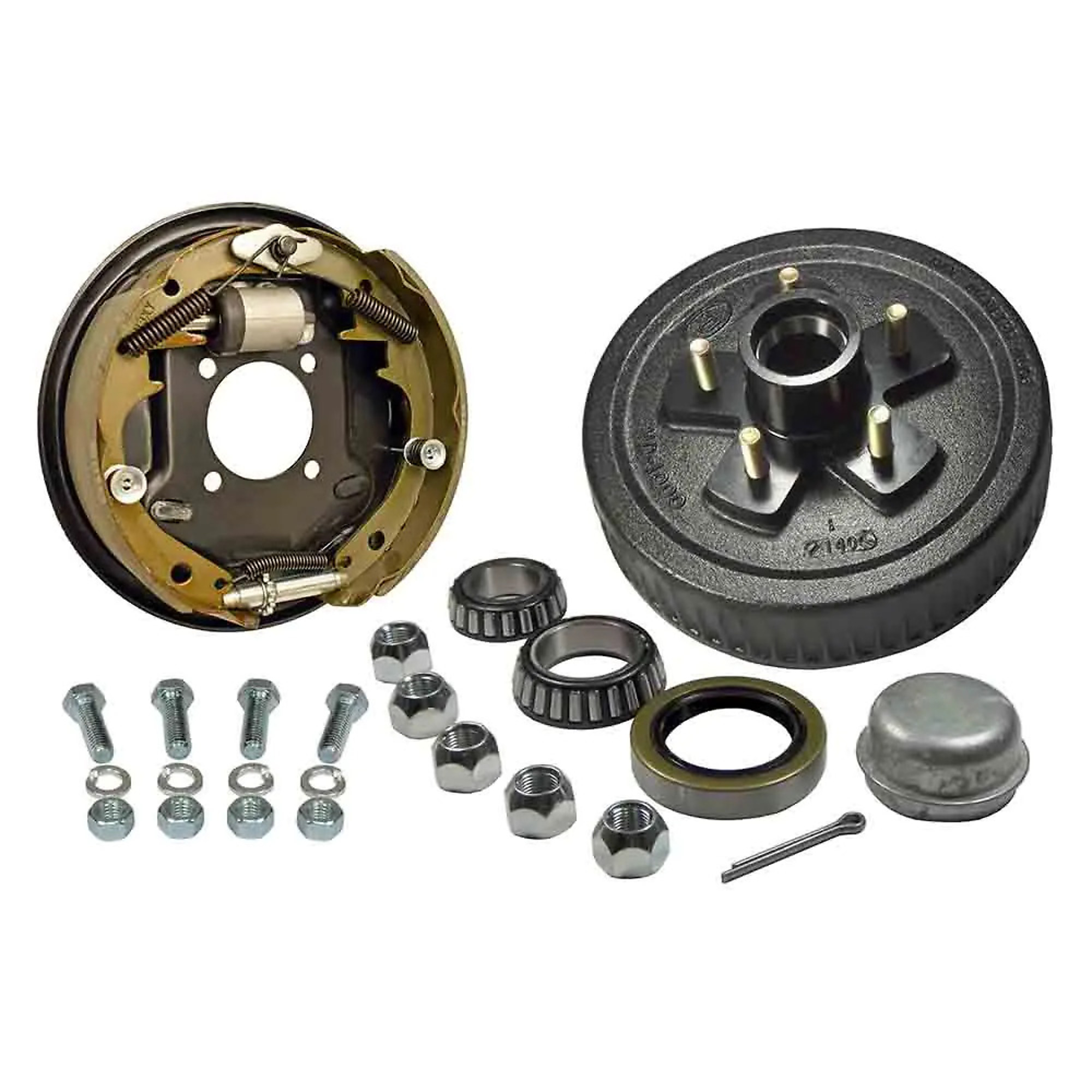 Rigid Hitch, Hydraulic Drum Brake Kit, Driver Side, 10in, 5-Bolt on 4.5 inch Circle, Model# BPH1004HL